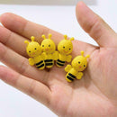 4Pcs/Set Cute Little Bee Design Rubber Pencil Eraser Office Stationery Stud C3O5