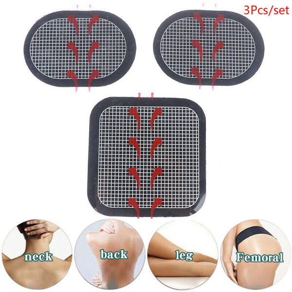 3pcs Replacement Gel Pads Massager Patch For Stimulator Trainer Muscles Train 3C