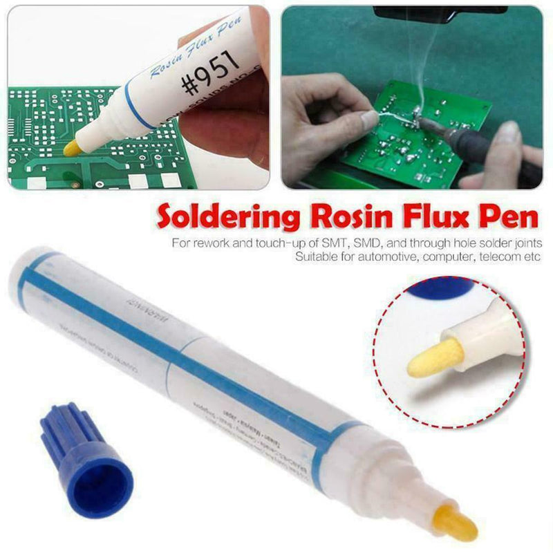 951 Free-cleaning Soldering Flux Pen for Solar Cell & FPC/PCB 10ml Capacity I3D3