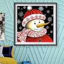 5D DIY Full Round Drill Diamond Painting Snowman Cross Stitch Art (LG332)