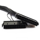 2pcs 30CM Dual PSU Power Supply 24 pin ATX Motherboard Adapter Cable A