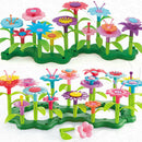 98pcs Flowers Building Garden Blocks Set Educational Stacking Girls Pretend Play