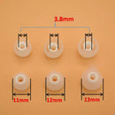 6 Pairs 12PCS Replacement Ear Tips Ear Buds 3.8mm Soft Silicone Headphone Cover