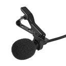 Mini Clip Lapel Microphone with 3.5mm Headphone Condenser Mic Audio Accessory Ef