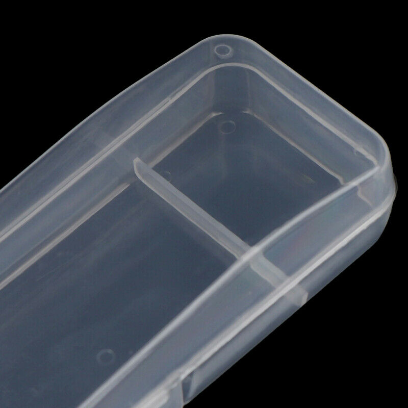 2pcs Universal Handle Shaver Storage Box Full Transparent Plastic Case Razor Bj