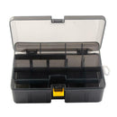 Durable Plastic Fishing Lure Hook Tackle Storage Box Double Sided Organizer