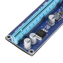 2x PCI-E Riser Card Kit 1x to 16x VER 006C USB3.0 6Pin BTC Mining Adapter Board