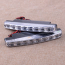 2pcs 8LED Daytime Running Lights Car Driving DRL Fog Lamp Light White Bright 12V
