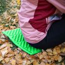 Outdoor Camping Mat Cushion Folding Portable Picnic Seat Pad (Green Black) A