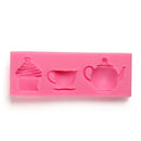 Silicone Teapot Cup Cupcake Paste Cake Fondant Mould Baking Soap Mold DIY ToolJR