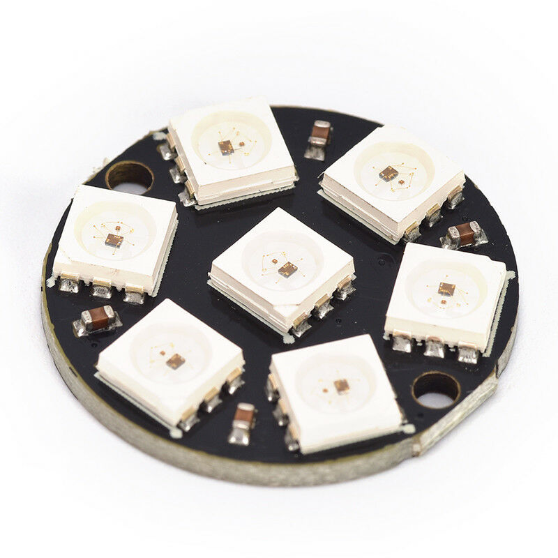 7-Bit WS2812 5050 RGB LED Ring Round Decoration Bulb Arduino A Gw