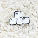 Retro Letters Keyboard Pin Brooches Creative Badges Unisex Jewelry Gifts