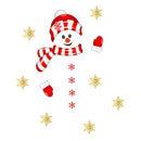 Santa Claus Wall Stickers Merry Christmas Decals Xmas Mural Art (X004) A