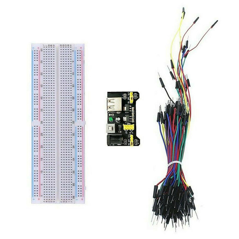 Electronic Component MB102 Breadboard Kit PSU Set FREE 2.1mm To PP3 Lead New