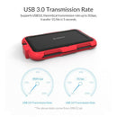 Orico 2.5 Inch Hdd Enclosure Outdoor Waterproof Ip64 Shockproof and Dustpro A7T4