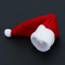 10pcs Santa Claus Hat Red Wine Soft Christmas Bottle Cover For Christmas