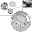 Motorcycle Bike Chrome Waterproof Black Dial Handlebar Clock Glow Watch 2019 CHW