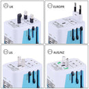 Power Plug Adapter International Travel - WITH 4 USB Ports work - 100-250V  Z3C4