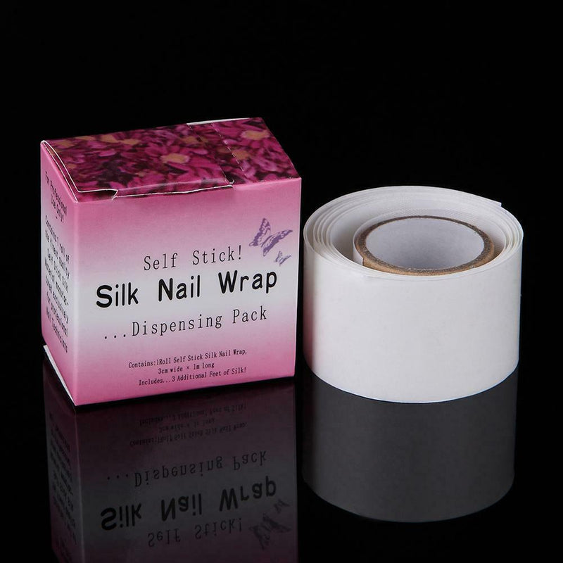 1.2m Silk Nail Art Wrap Strong Protector UV Gel Acrylic Nails Self Adhesive