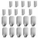 20 PCS Adhesive Hooks, Heavy Duty Wall Hooks Stainless Steel Ultra Strong W