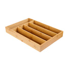 Bamboo Drawer Organizer Silverware Organizer Utensil Holder Cutlery Tray with