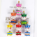 Decoration Pendant 6PCS/Set Christmas Tree Christmas Carousel Wooden ARVK Decor