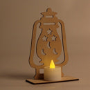 Ramadan Wooden Eid Mubarak Decoration Moon Islam Mosque Muslim Wooden Plaqu
