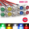 10x Top 8mm 12V Indicator Light LED Lamp Bulb Truck Pilot Dash Panel Car Boat AU