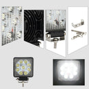 4 Inches 27W LED Work Light Pods Spot Light Fog Light for Tractor Car ATV