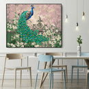 Painting By Numbers Kit DIY Peafowl Digital Oil Canvas Wall Art Home Decor A