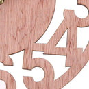 Round Wall Clock Wood Clocks Home Decorative Watch for Living Room Bedroom
