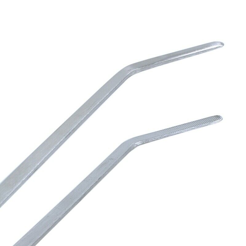 Plant Stainless Steel Curved Tweezer Clip for Fish Tank