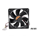 PC Brushless DC 4 Pin Connector 7 Blades 12V 12cm 120mm Cooling Fan Y9N5