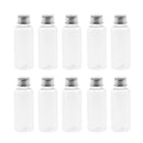 40Packs 50ml Clear Plastic Bottle Screw Cap Essential Oils Storage Vials