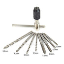 9pc T Shape Thread Tap Reamer Holder M3/M4/M5/M6 Hand Machine Screw Tool Kit Set