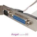 PCI Slot Header Serial DB9 Pin COM with Parallel DB25 Pin LPT Port Cable Bracket