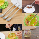 4 PCS Filtration Pipette of The Stainless Steel Filter Straw Drinking Spoon M9K1