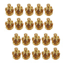 20 Pieces Golden Crowns Charms Pendants DIY Craft Jewelry Making