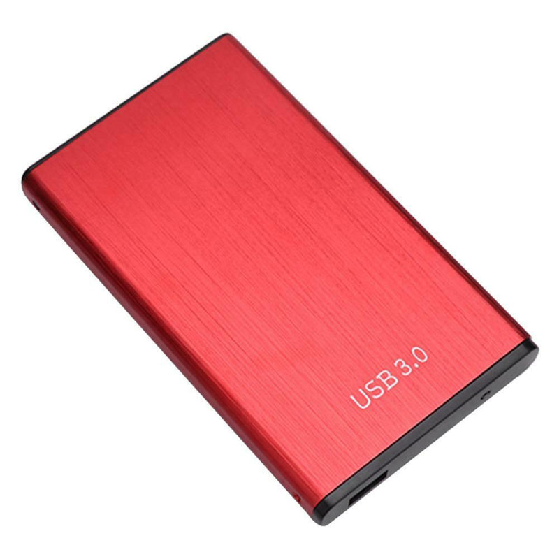 USB 3.0 Hard Disk Case External Enclosure Box for 2.5 inch HDD SSD (Red)