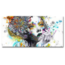 Modern Canvas Prints Colorful Mosaic Painting Anime Women Art Girl Face wit C8F9