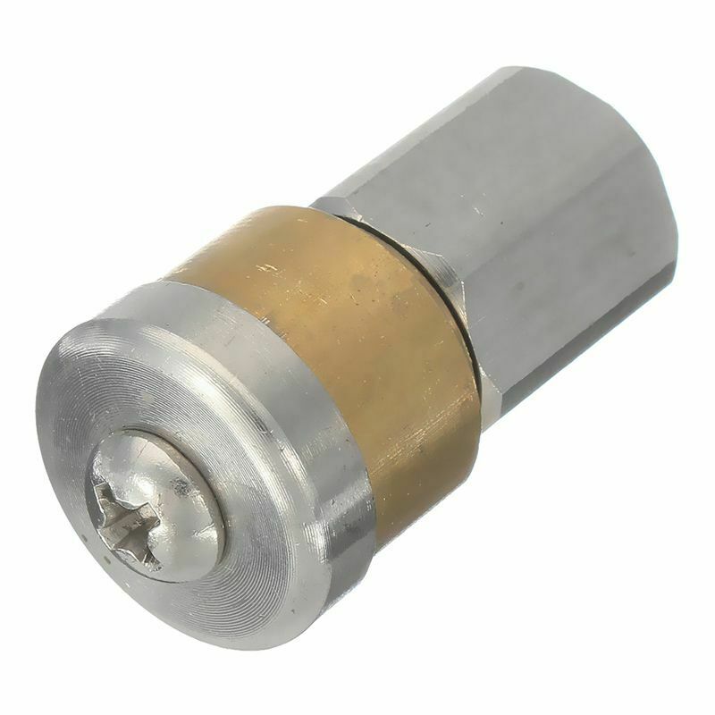 Steel Pressure Washer Drain Sewer Cleaning Pipe Jetter Rotary Nozzle 3 Jet