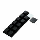 Chair Furniture Square 12mmx12mmx6mm Self Adhesive Rubber Pads 12 in 1 D1T2