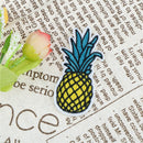 pineapple embroidered iron on/sew patches set badge bag fabric appliqueOZ