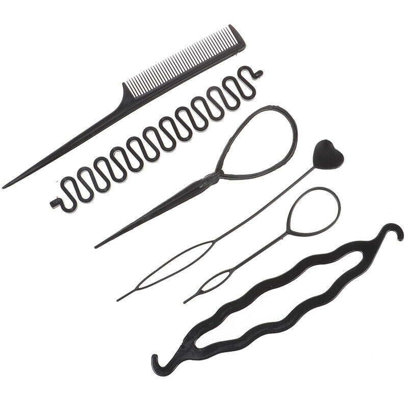 6Pcs/Set Children Curler Hair Braid Maintenance Spiral Twist Hair Styling To Gw