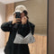 Retro Animal Print Messenger Bag Women Portable Shoulder Handbag (4 Dots)