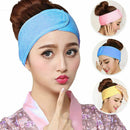 1Pc Women Adjustable Makeup Toweling Hair Wrap Head Band Salon Facial Headband