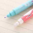 1 Set Creative Cartoon Plastic W/Erasable Fountain Bag Pen For Student Ink M1B4