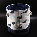 Dinosaur Cartoon Canvas Storage Basket for Toys Child Folding Laundry Baske