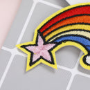 2X cute feather patches iron sew on embroidery applique diy cloth stickers A JR