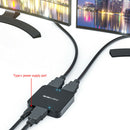 Acasis HD32 HDMI Splitter USB C Powered 1 In 2 Out 4K HDMI Splitter for TV